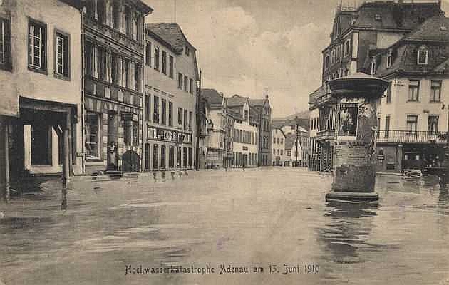 Ortsbildausschnitt Marktplatz mit Hautstrasse um 1900 Ortsbildausschnitt Marktplatz mit Hautstrasse um 1900