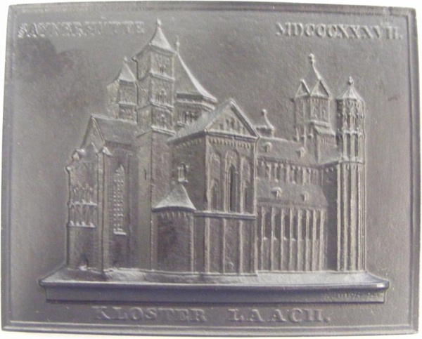 Sayner Neujahrsplakette 1837, Kloster Maria Laach