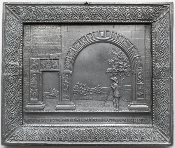 Sayner Neujahrsplakette 1828, Portal zu Remagen