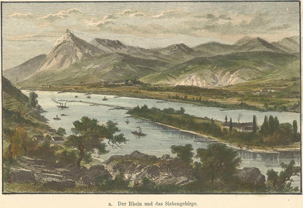 Der Rhein und das Siebengebirge ca. 1887