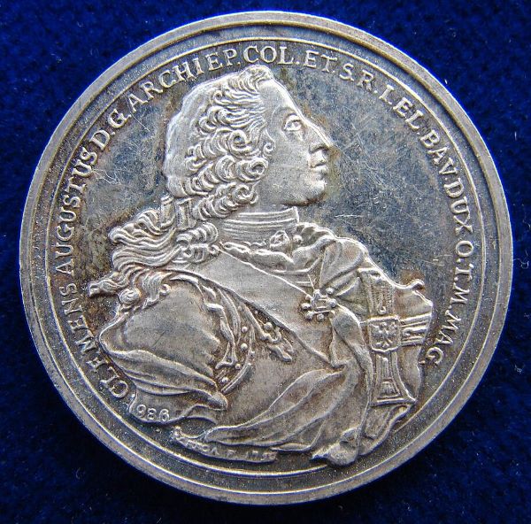 Münze mit Clemens August I. von Bayern